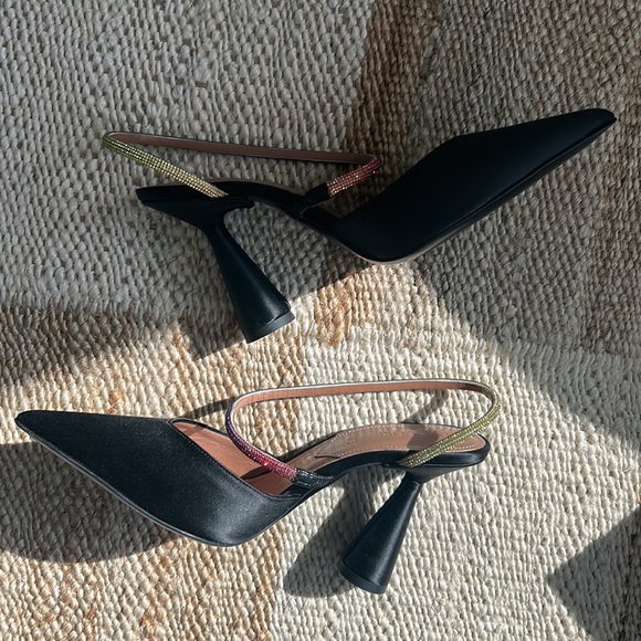 NWT D’Accori Saturn Satin Slingback Pumps - Picture 3 of 11